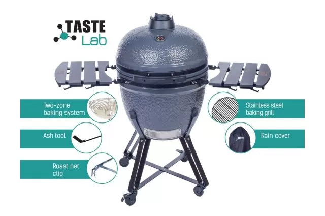 TasteLab kamado grilli harmaana 23.5''